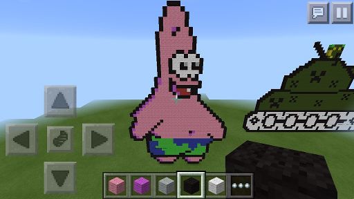 Pixel Art 9: Derpy Patrick | Minecraft Amino