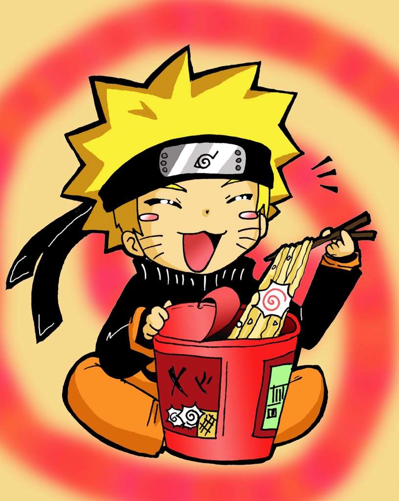 Naruto Chibi Eating Ramen.