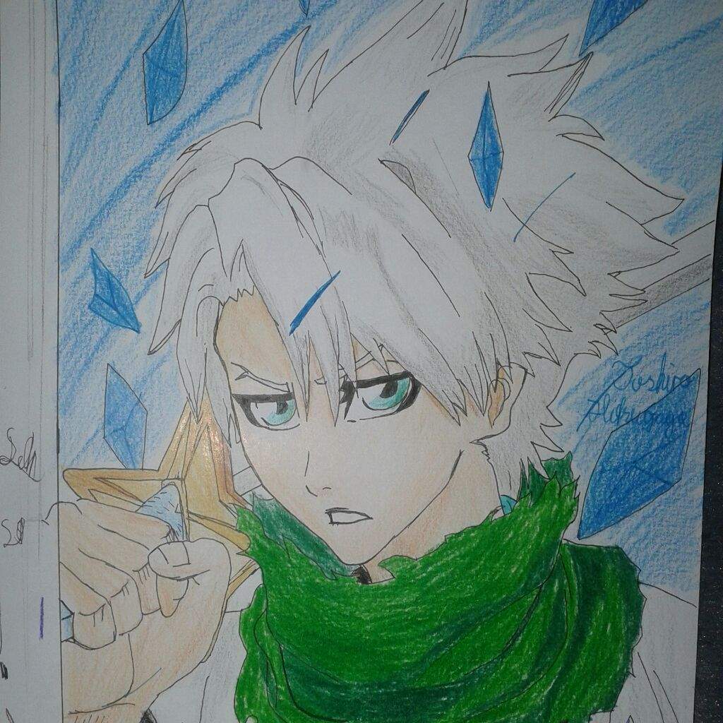 My old toshiro drawing XD i love toshiro. Him and ichigo are my ...