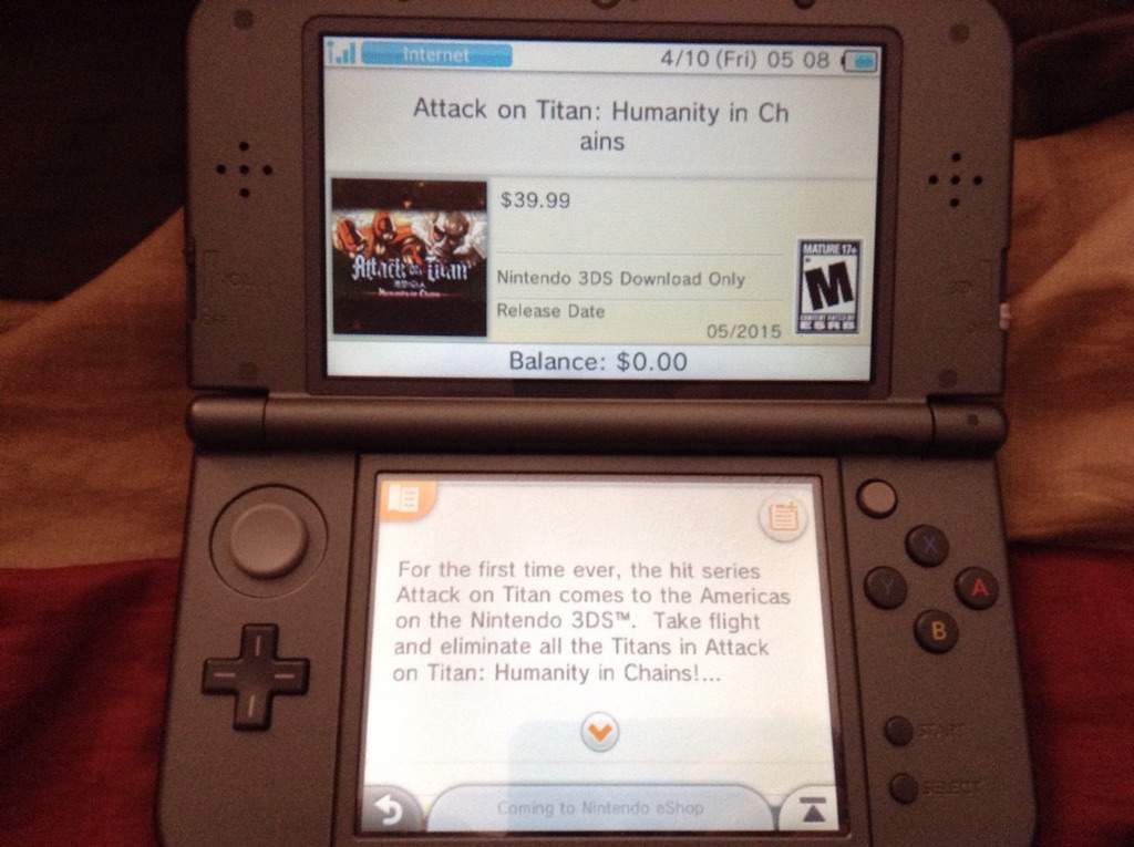 attack on titan humanity in chains 3ds