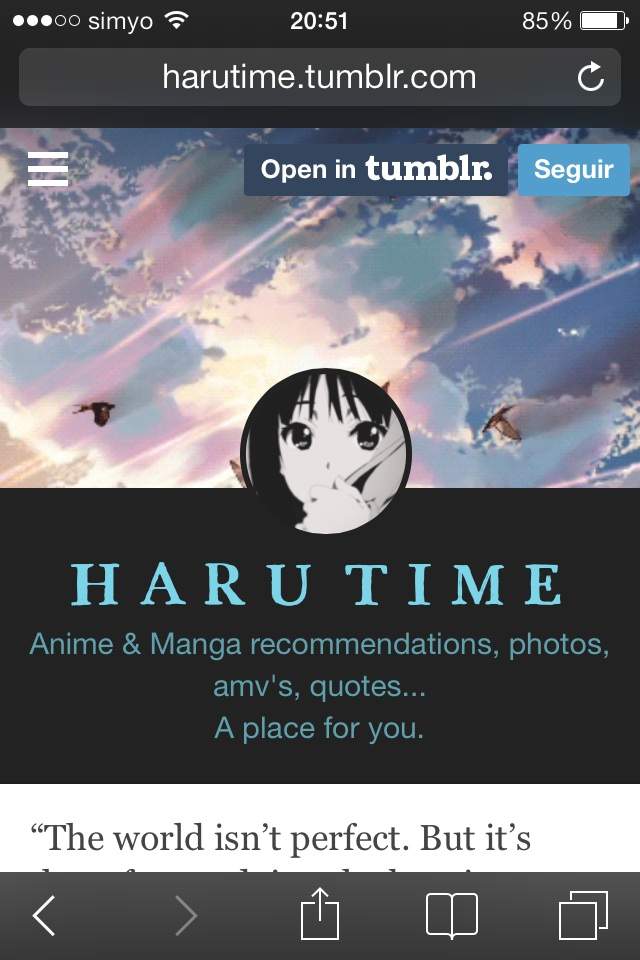 Anime Recommendations Tumblr