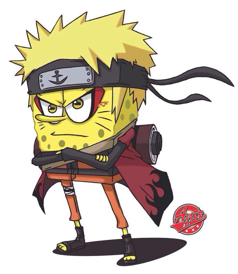 Materi Pelajaran 6 Anime Spongebob Naruto
