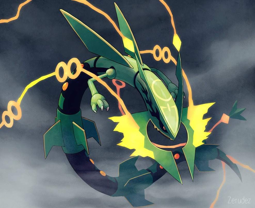 mega rayquaza playmat