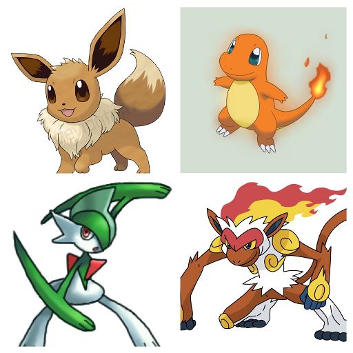 Eevee/Charmander/Infernape/gallade | Wiki | Pokémon Amino