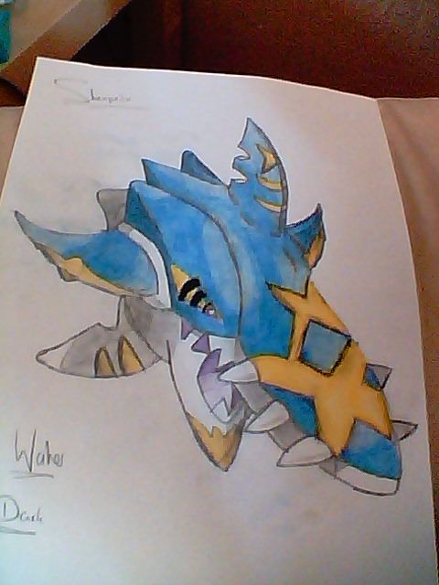 Finished Mega Sharpedo Drawing Pokémon Amino