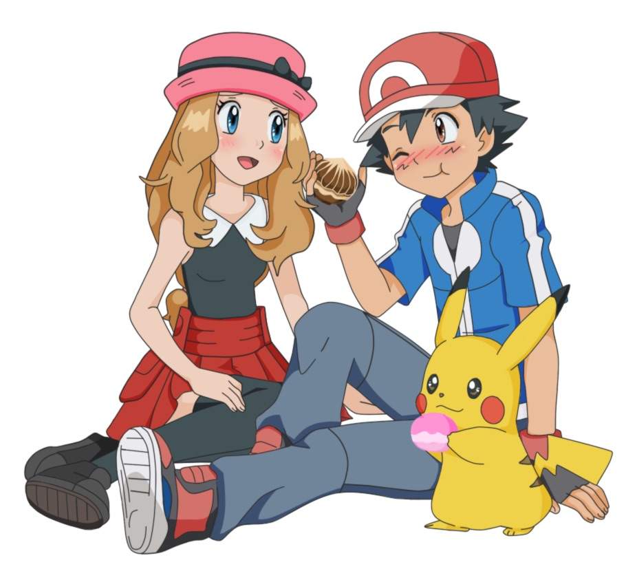 Pokemon ash and serena