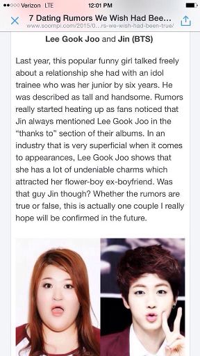 Gook Joo And Jin Dated? | K-Pop Amino