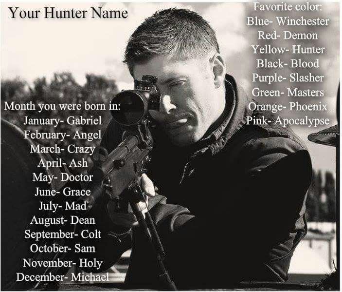 Hunter names | Supernatural Amino