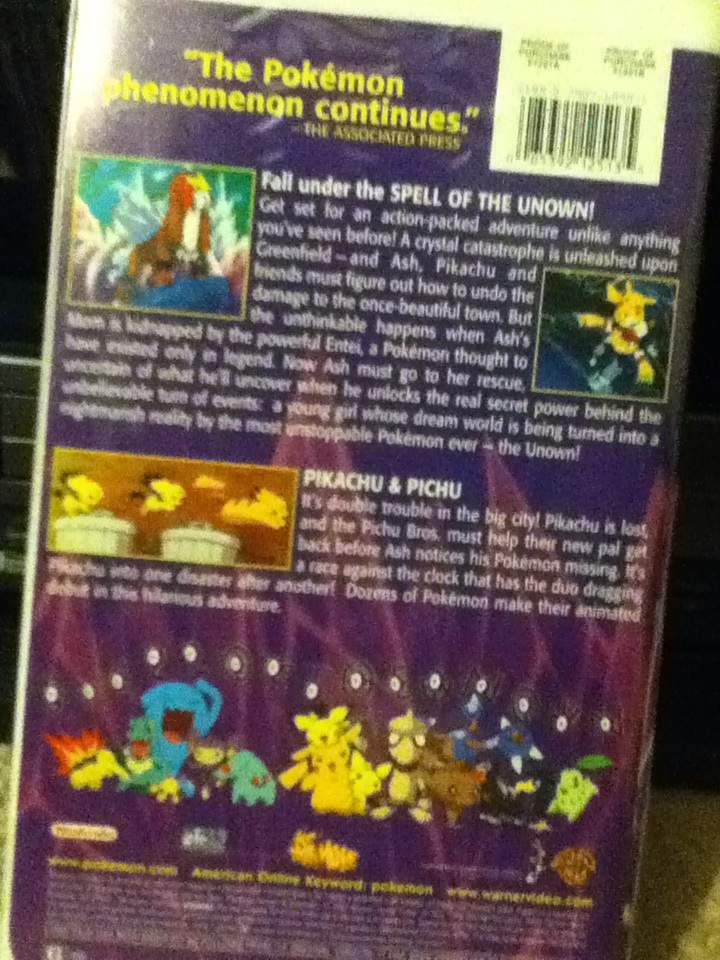 pokemon 3 the movie vhs