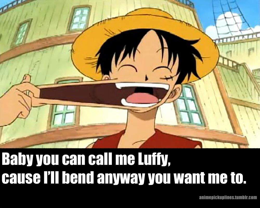 One Piece Anime Pick Up Lines