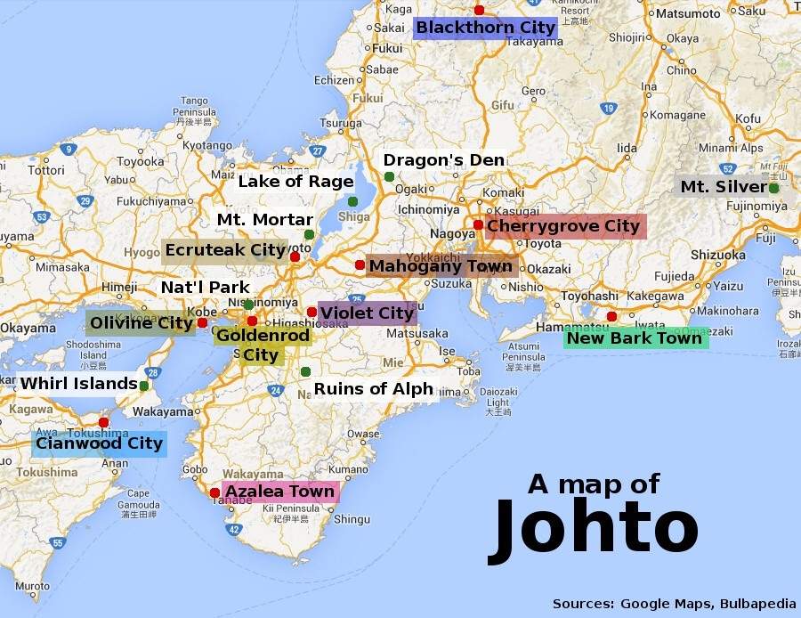 Jungle Maps Map Of Japan Pokemon
