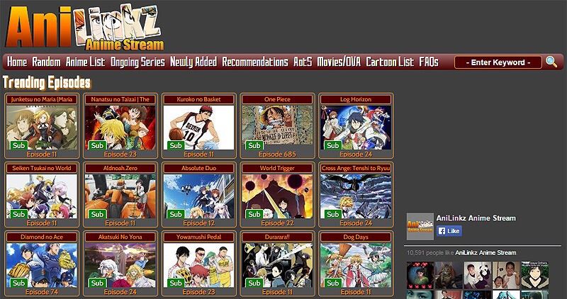 anime websites to watch free