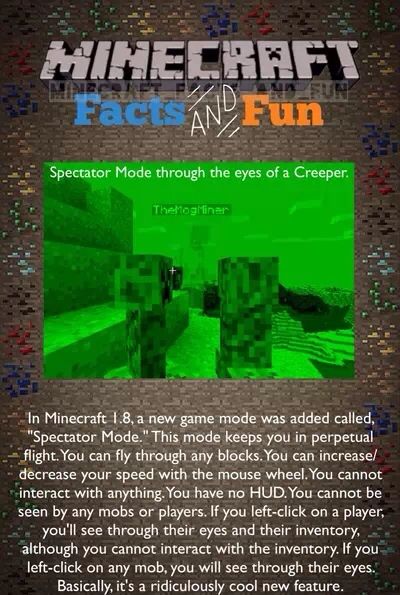 Spectator Mode Minecraft Amino