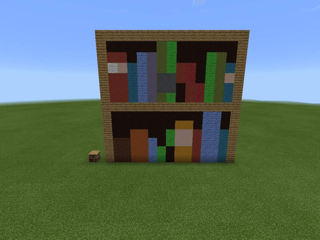 Bookshelf Pixelart Comparing Minecraft Amino