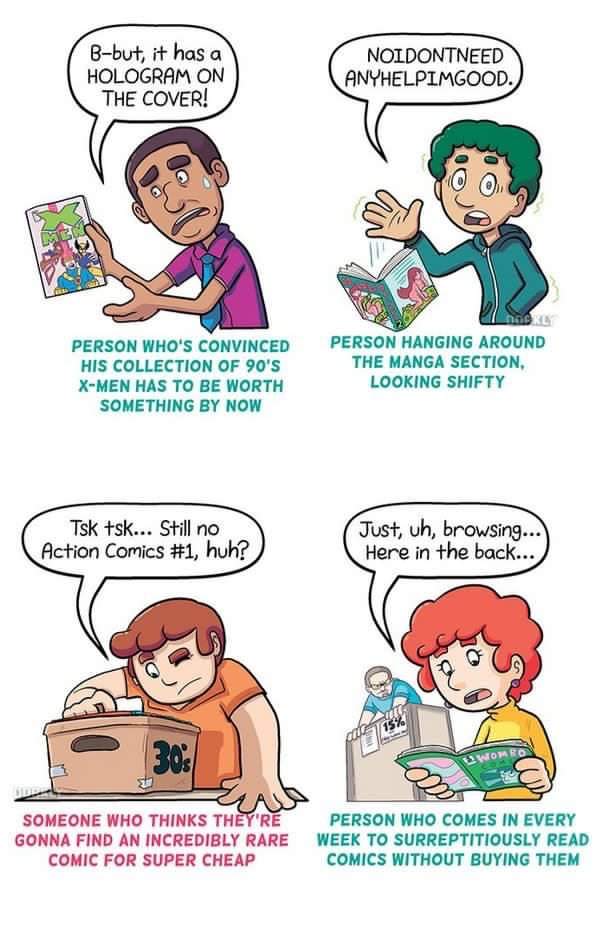 13 Types Of Comic Book Buyers Comics Amino