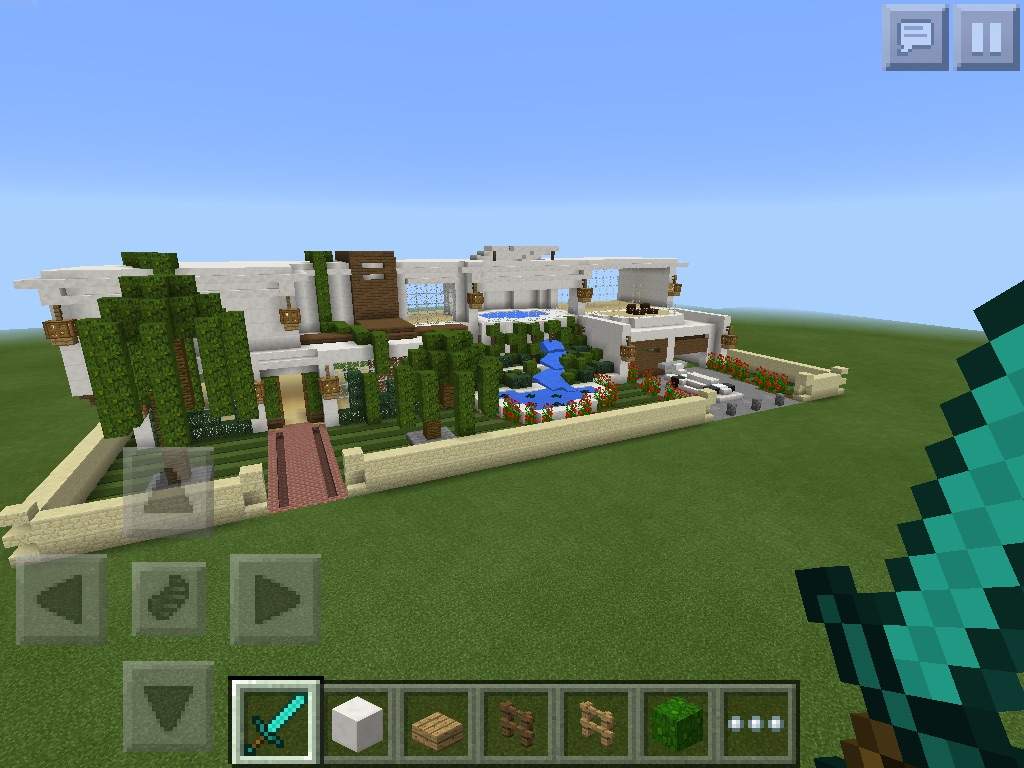 Mcpe Modern House Train station on SB server MCPE Minecraft Amino