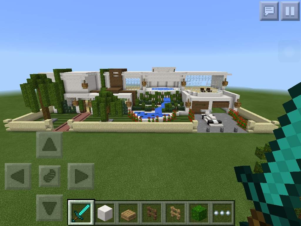 Mcpe Modern House Train station on SB server MCPE Minecraft Amino