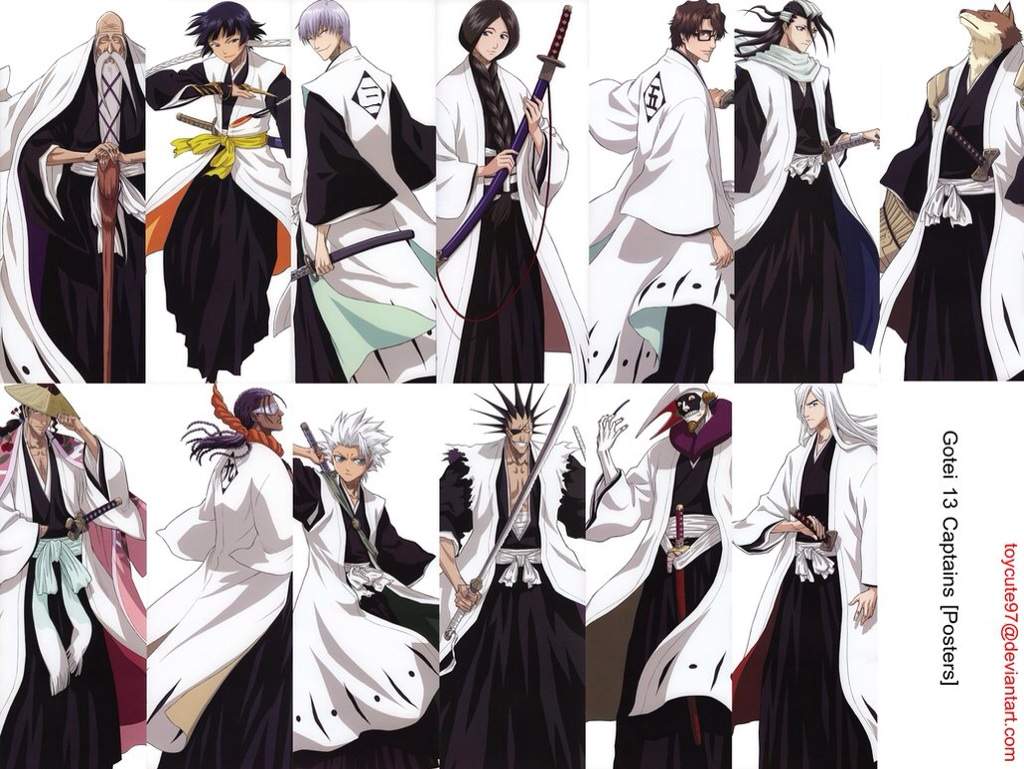 Featured image of post Gotei 13 Bleach Captains Bleach captain division soul society