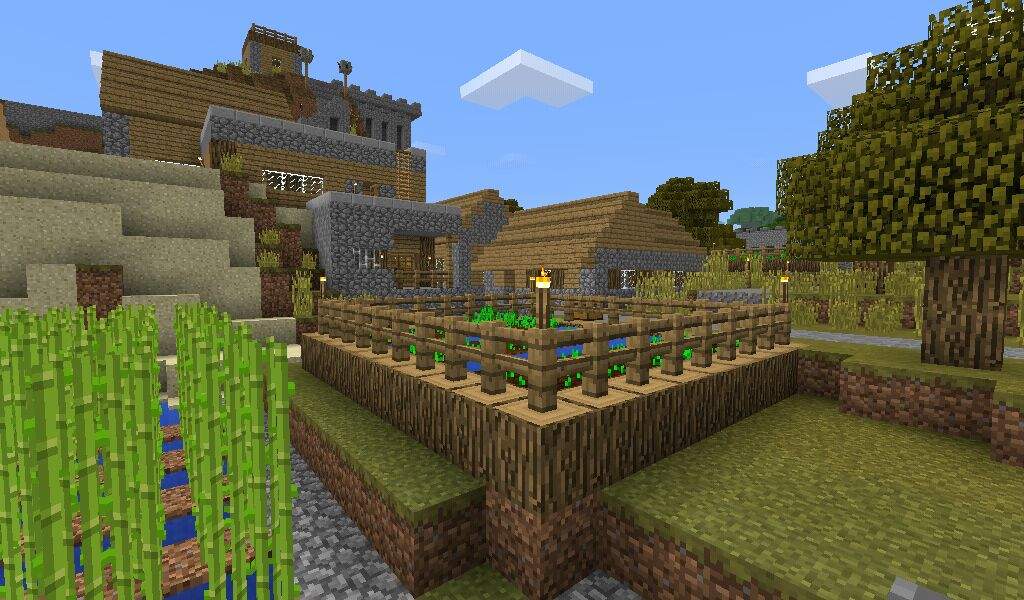 Building my own village with a defence wall and castle (still in ...