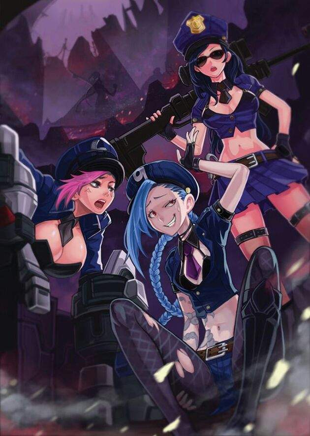 officer caitlyn and vi