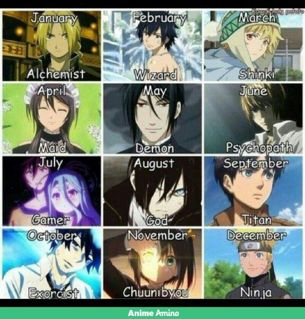 What month are you and which month would you want to be? | Anime Amino