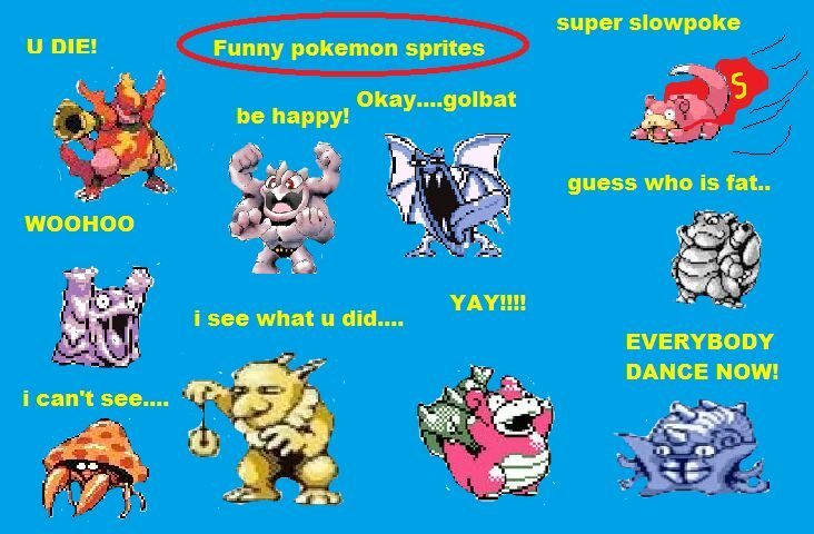 Now lots of these are funny, most Gen 1 sprite were jank,but that golbat is...