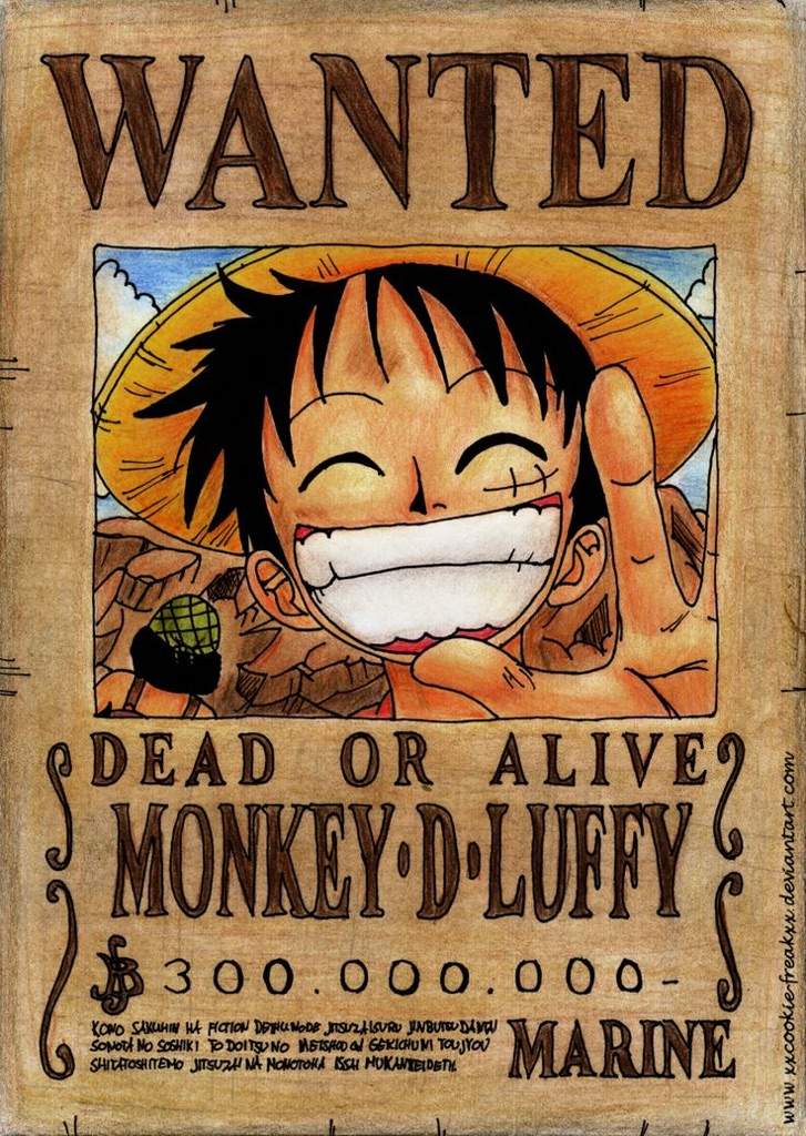 One Piece Bounty Poster Template