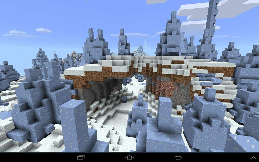 Ice Spikes w/ Village close to it - Seed Showcase | Minecraft Amino