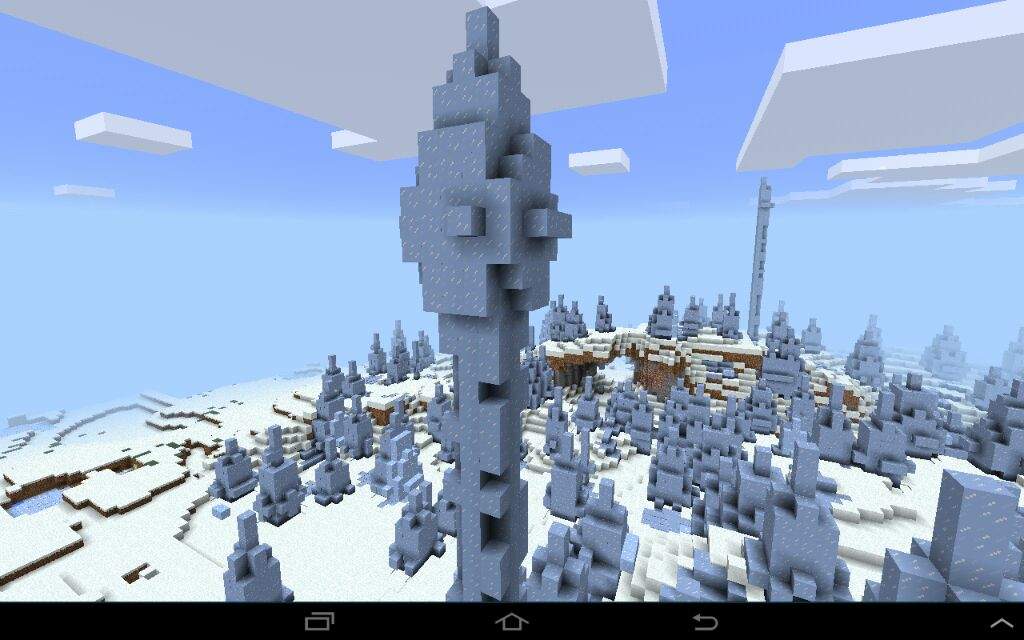 Ice Spikes w/ Village close to it - Seed Showcase | Minecraft Amino