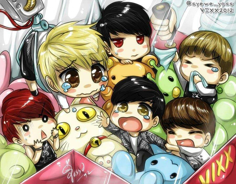 Cutest Chibi KIdol Boy Group KPop Amino