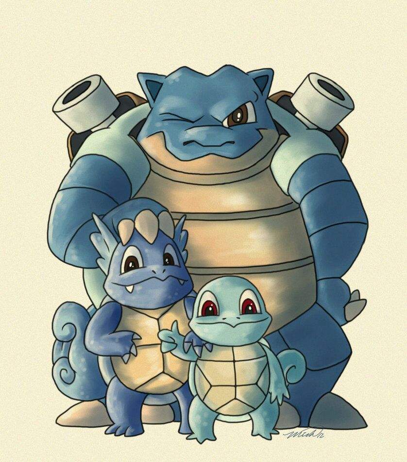 Squirtle, Wartortle, Blastoise | Pokémon Amino