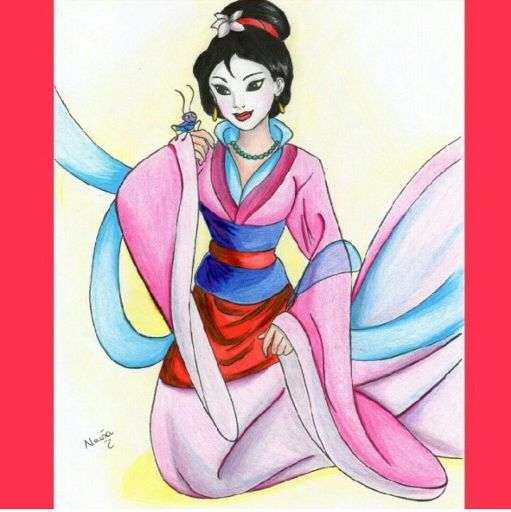 My drawing of Mulan 😊 | Pokémon Amino