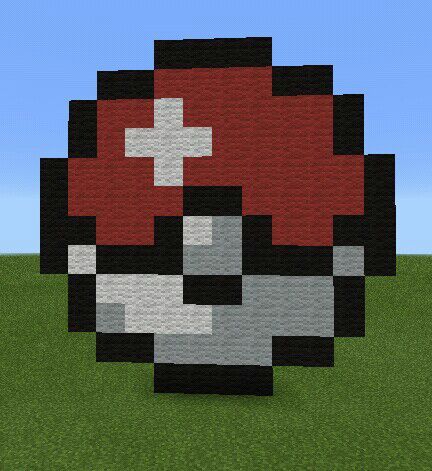 Pokeball pixel art 6/29/15 | Minecraft Amino