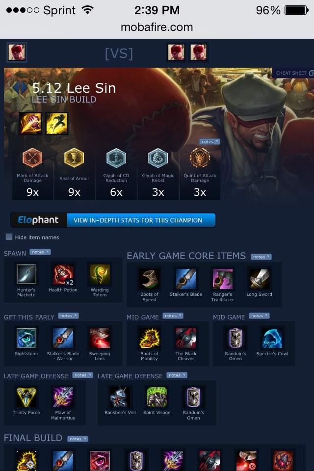 Lee Sin Bulid  | League Of Legends Official Amino