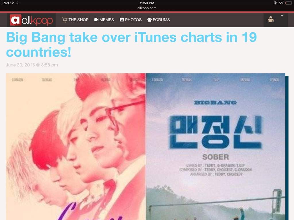 Bigbang Itunes Chart