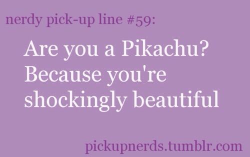 cute pokemon pick up lines tumblr