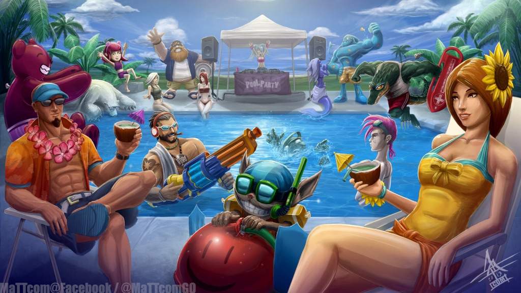 Time To Pool Party League Of Legends Official Amino