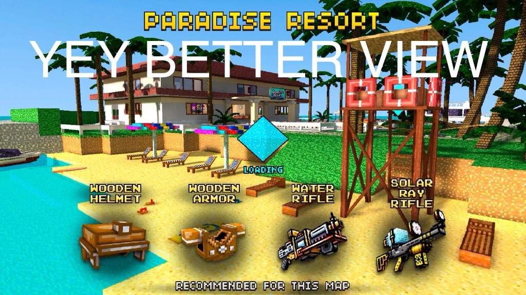 Pixel gun 3D map review: paradise resort | Video Games Amino