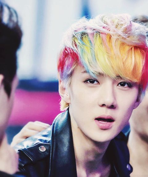 🌈 Oh Sehun Rainbow Hair appreciation post 🌈 | K-Pop Amino