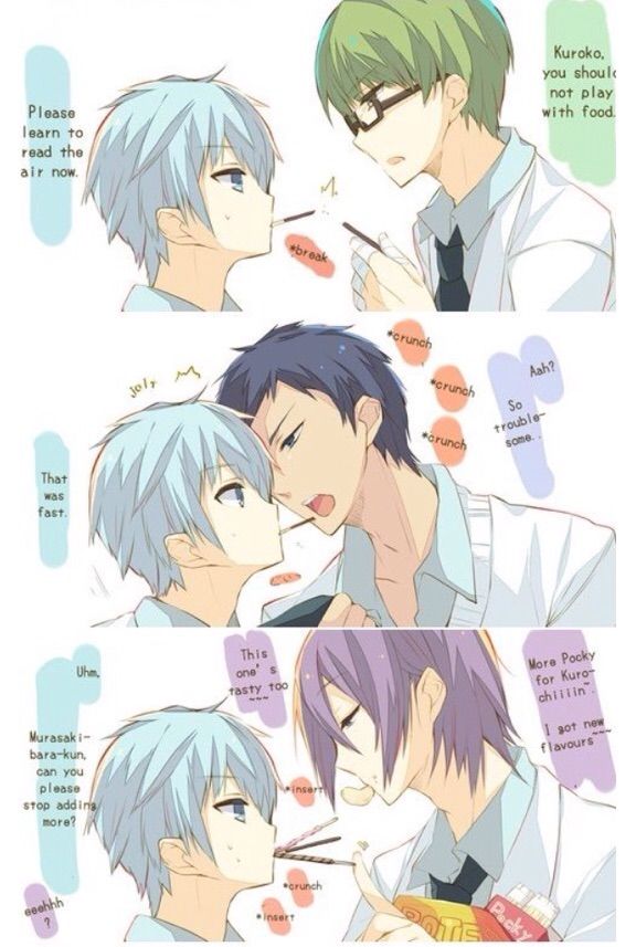 Pocky game with GoM | Anime Amino