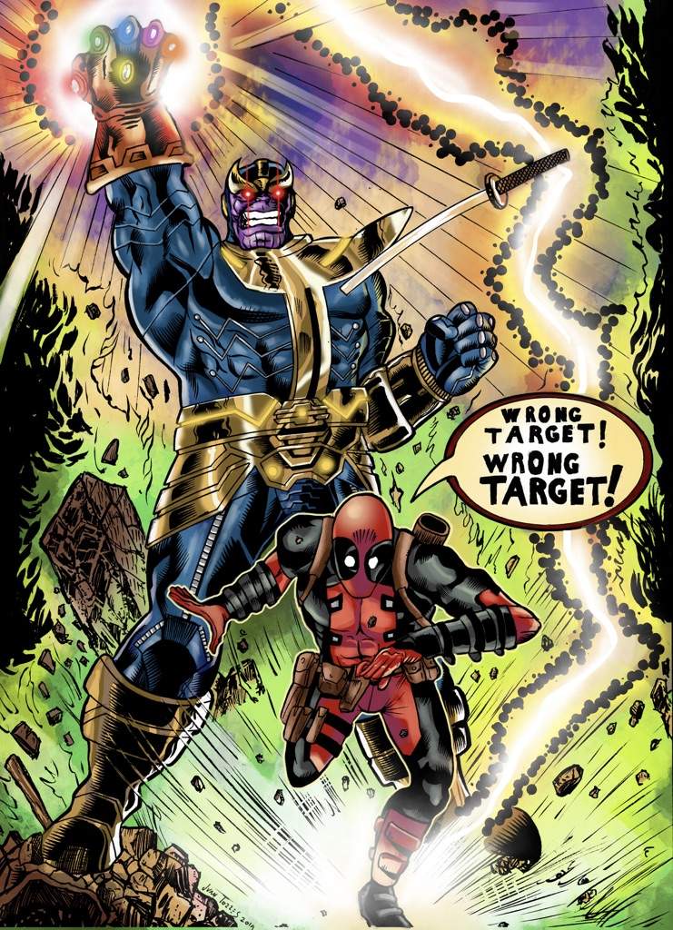 Deadpool V Thanos Comics Amino