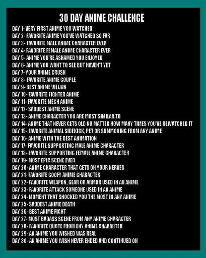 Day 4- 30 Anime challenge | Anime Amino