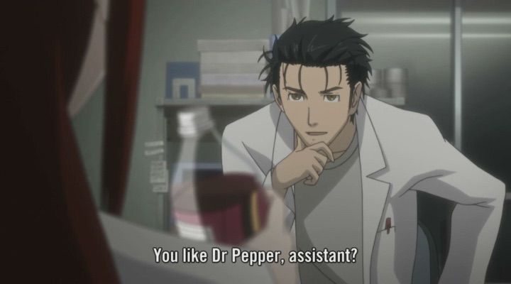 Steins Gate Dr Pepper Anime Amino