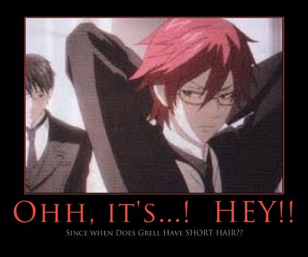 Grell Sutcliff Short Hair Vs Long Hair Anime Amino