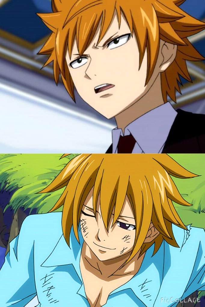 Loke and Hibiki are both from Fairy tail, they have similar hair color and ...