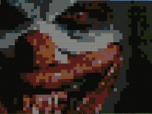 Creepy Clown pixel art | Minecraft Amino