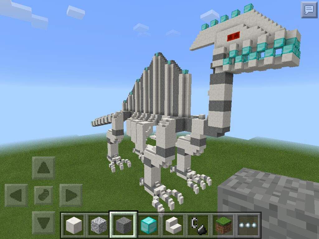 Big Dinosaur Skeleton Minecraft Amino