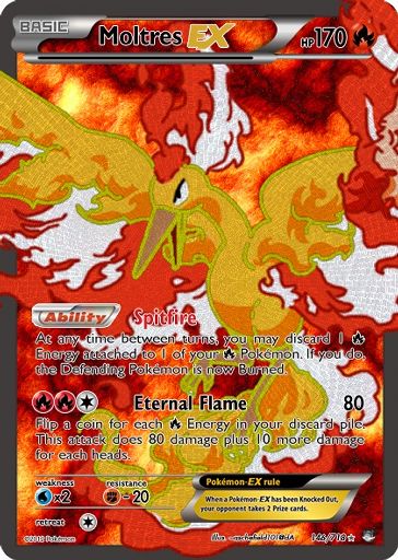 Custom Card Review Part 2: Moltres EX Full Art | Pokémon Amino