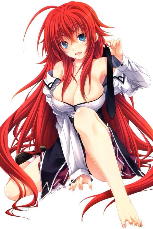 Sexy anime redhead