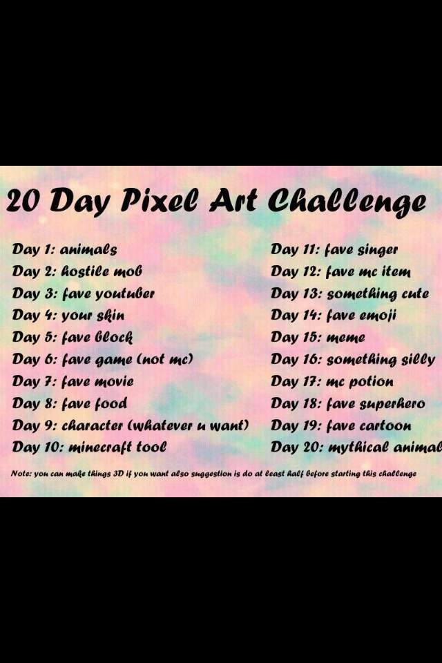 20 Day Pixel Art Challenge [Day 3] | Minecraft Amino